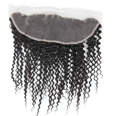 China Thick Human Hair Lace Closure , Brazilian Lace Frontal Closure With Baby Hair supplier