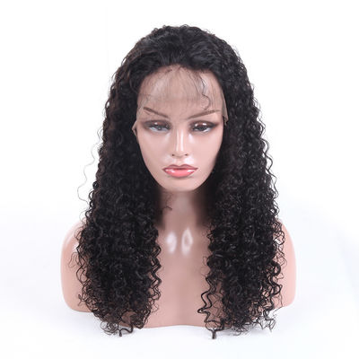 China Genuine 100 Percent Human Hair Lace Wigs Jerry Curl No Synthetic Hair supplier