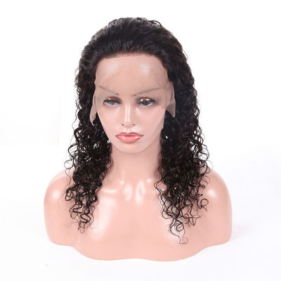 China Double Weft Virgin Hair Lace Wigs , Shop Human Hair Wigs Customized Length supplier