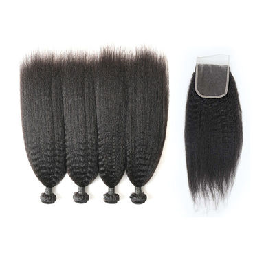 China 24 Inch 100 Peruvian Virgin Remy Hair Kinky Straight No Chemical Process supplier