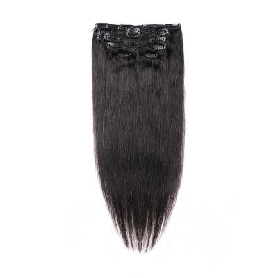 China Natural Straight Raw Brazilian Clip In Human Hair Extensions Trade Assurence supplier