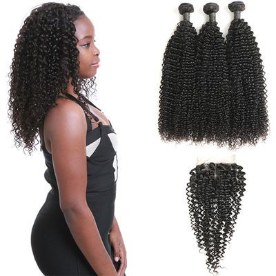 China Authentic 9A Virgin Peruvian Remy Natural Wave Hair Kinky Curly CE Certification supplier