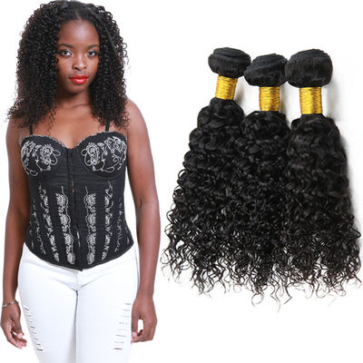 China Double Weft Brazilian Water Wave Hair Extensions 3 Bundles No Shedding supplier