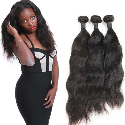 China Authentic Soft Natural Wave Virgin Hair 20 Inch Without Chemical Processed supplier