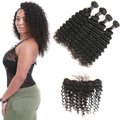 China No Shedding Genuine Virgin Brazilian Hair Extensions Kinky Curl 8 To 28 Inches supplier