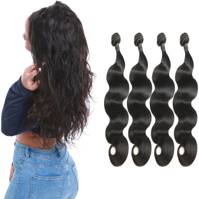 China Authentic Virgin Brazilian Remy Natural Body Wave Hair Tangle - Free Clean Weft supplier