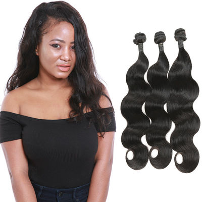 China Real Raw Body Wave Weave Hair / 3 Bundles Loose Body Wave Weave Human Hair supplier