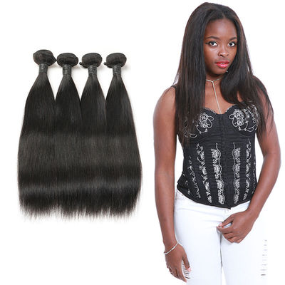 China 9A Straight Virgin Hair Weave , Natural Straight Hair Extensions Full Cuticle supplier