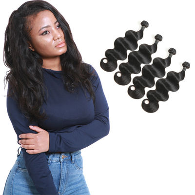 China Thick Body Wave Weave Hair / Unprocessed Brazilian Body Wave No Shedding supplier