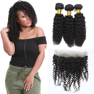 China Raw 360 Lace Frontal Closure Ear To Ear 3 Bundles Jerry Wave Natural Looking supplier
