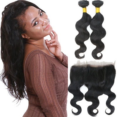 China Authentic 360 Lace Frontal Closure / Pre Plucked 360 Frontal With Bundles supplier