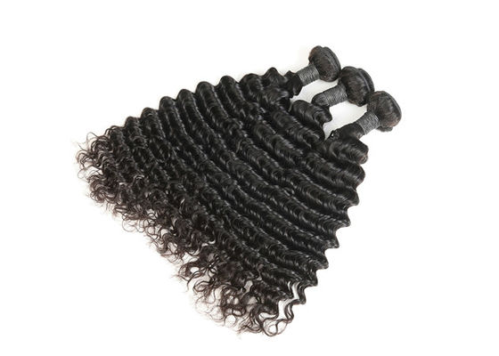 China Ree Tangle And No Shed Deep Wave Virgin Indian Remy Hair Extension supplier
