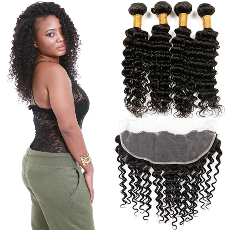 Healthy 100 Unprocessed Virgin Brazilian Hair Deep Wave Customized