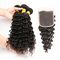 Natural Black Virgin Brazilian Hair Extensions , 4 Bundles Of Brazilian Hair supplier