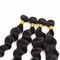 8A Double Weft Indian Human Hair Bundles Loose Wave With Lace Frontal supplier