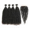 4 Bundles Of Virgin Peruvian Hair Bundles With Closure Customized Length supplier