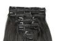 Unprocessed Virgin Human Hair Clip In Extensions Natural Looking No Shedding supplier