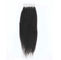Smooth Real 100 Human Hair Lace Closure Kinky Straight Customized Length supplier