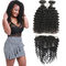 Soft 9A Pre Plucked 360 Lace Frontal With Bundles Deep Wave OEM Service supplier