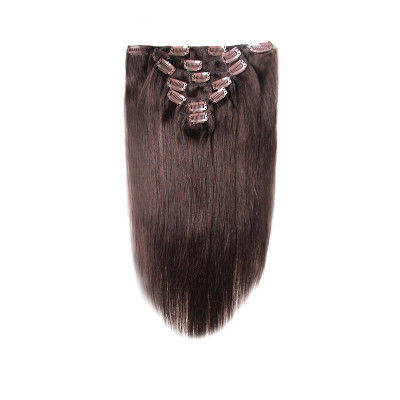China Genuine Long 100 Remy Human Hair Clip In Extensions Clean Weft OEM Service supplier