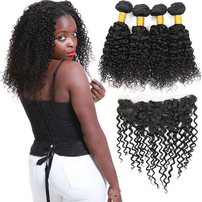 China 8A Virgin Malaysian Remy Deep Curly Human Hair Weave No Synthetic Hair supplier