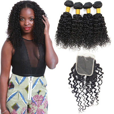 China Soft Smooth Malaysian Virgin Hair Extensions , Virgin Malaysian Curly Hair Weave supplier