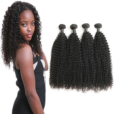 China Authentic Real Curly Human Hair Weave Bundles Without Chemical Processed supplier