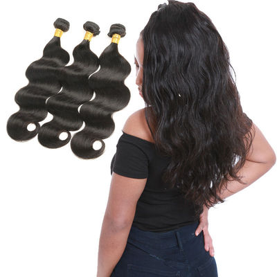 China Long Genuine Human Hair Extensions Body Wave 30 Inch No Synthetic Hair supplier