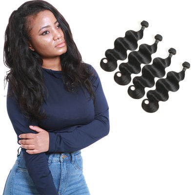 China Full Body Wave Weave Hair , Deep Body Wave Virgin Hair Customized Length supplier