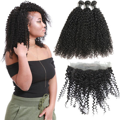 China 9A Natural Black 360 Silk Base Closure Jerry Wave 3 Bundles Customized Length supplier