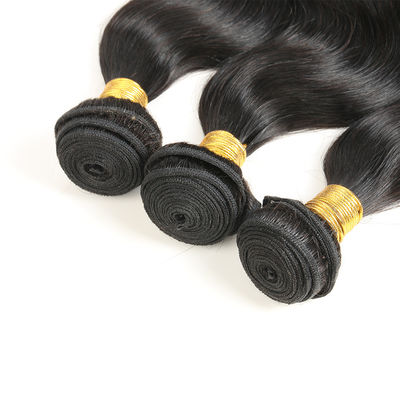 Natural Color Real Body Wave Weave Hair , Peruvian Virgin Remy Hair Body Wave supplier