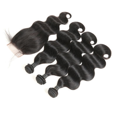 3 Bundles Brazilian Remy Virgin Hair Extensions Body Wave Customized Length supplier