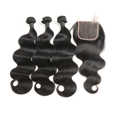 3 Bundles Brazilian Remy Virgin Hair Extensions Body Wave Customized Length supplier