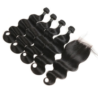 Non - Remy Brazilian Human Hair Weave Extensions Body Wave OEM Service supplier