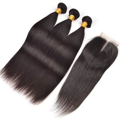 Unprocessed Indian Human Hair Bundles / No Shedding Wavy Virgin Indian Hair Weave supplier
