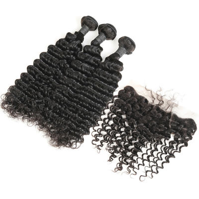 Romance Curl Virgin Brazilian Hair Extensions / 100 Brazilian Human Hair Weave supplier