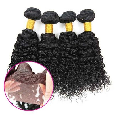 8A Virgin Malaysian Remy Deep Curly Human Hair Weave No Synthetic Hair supplier