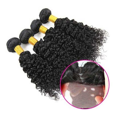 8A Virgin Malaysian Remy Deep Curly Human Hair Weave No Synthetic Hair supplier