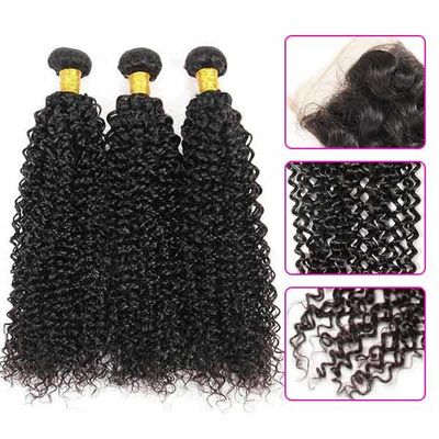 8A Real Peruvian Human Hair Extensions Kinky Curly , Peruvian Silky Straight Hair supplier