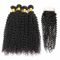 Colored 12 Inch Virgin Peruvian Remy Hair Body Wave 4 Bundles With Lace Closure supplier