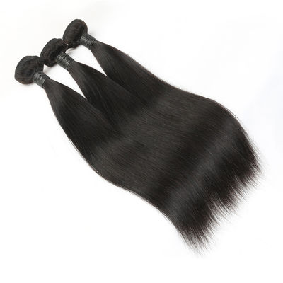 Strong Weft Straight Virgin Hair Weave / Brazilian Straight Human Hair Weave supplier