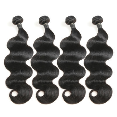 Authentic Virgin Brazilian Remy Natural Body Wave Hair Tangle - Free Clean Weft supplier