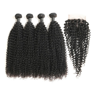 4 Bundles Of Virgin Peruvian Hair Bundles With Closure Customized Length supplier