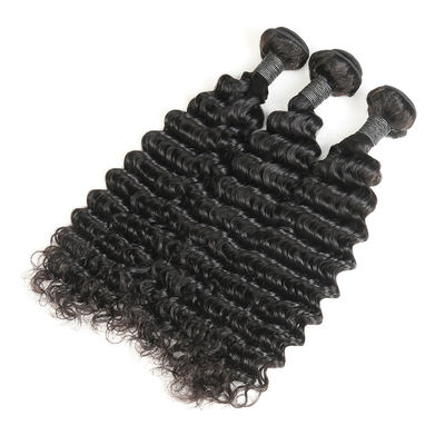 Smooth Healthy Deep Wave Hair Bundles 16 Inch Without Chemical Processed supplier