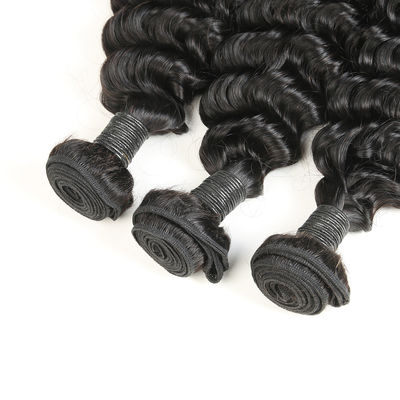 Smooth Healthy Deep Wave Hair Bundles 16 Inch Without Chemical Processed supplier