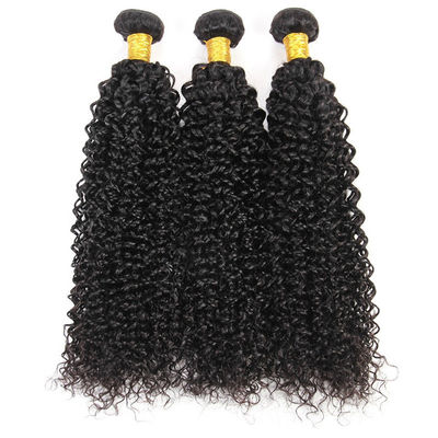 100 Unprocessed Virgin Curly Hair Bundles Natural Hair Line No Shedding supplier