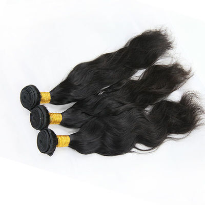 Real Thick Natural Wavy Hair Extensions Customized Length Fashionable Color supplier