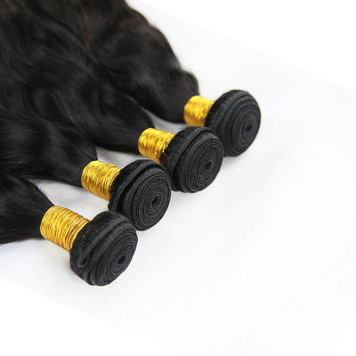 8A Natural Wave Virgin Hair , Natural Human Hair Curly Weave No Shedding supplier