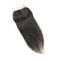 Smooth Long Human Hair Lace Closure / Silk Base Closure Weave Double Weft supplier