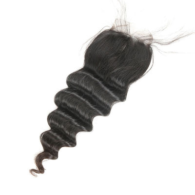 Natural Looking Human Hair Lace Closure No Tangle Fashionable Appearance supplier
